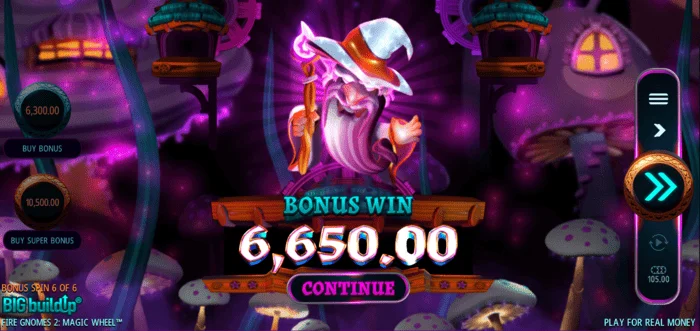 Fire Gnomes 2 Magic Wheel - vitória de bônus