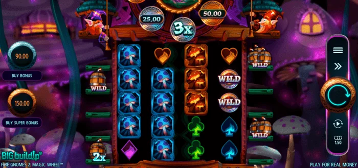 Fire Gnomes 2 Magic Wheel - tela de jogo principal