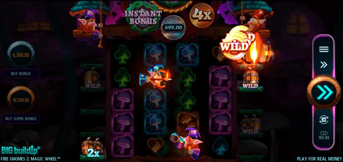 Fire Gnomes 2 Magic Wheel - tabela de símbolos